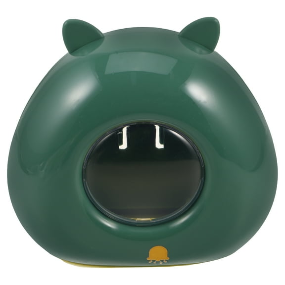 Flash Cartoon Supply Plastic Wrap Storage Box 16.00X15.00X7.00CM Green