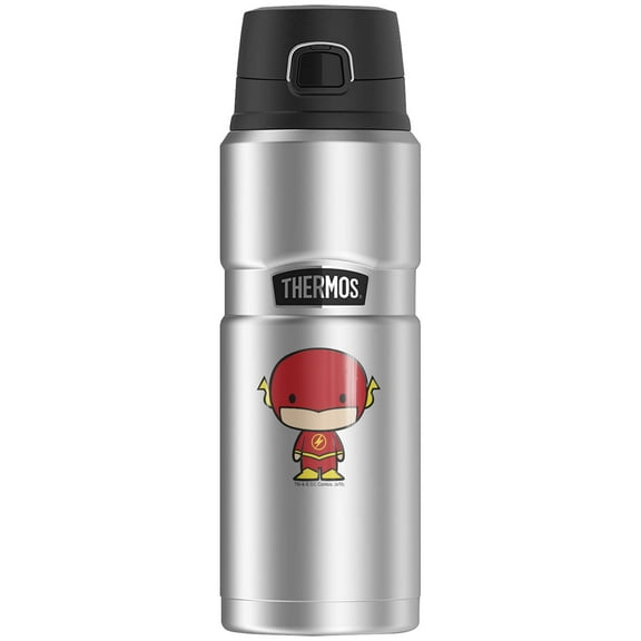Flash Cute Chibi, THERMOS STAINLESS KING Stainless Steel Drink Bottle, Vacuum insulated & Double Wall, 24oz