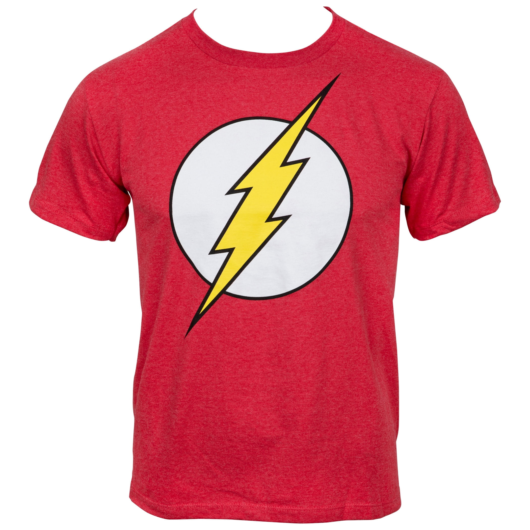 Flash DC Comics the Flash Symbol Glow Ink Youth T-Shirt - Small