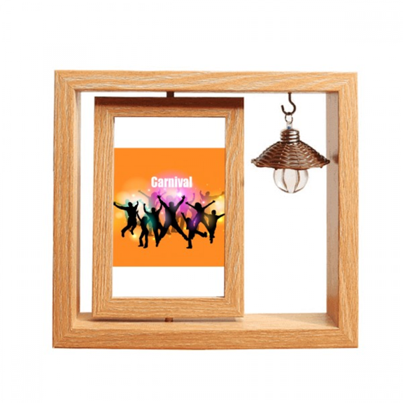 Flash Dance Celebrate Joy Nimbus Wooden Rotating Picture Photo Frame 4x6
