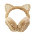 thumbnail image 1 of Flash Deal Hassda Ear Muffs for Winter Women Men Winter Warm Earmuffs Are Soft And Warm Knitted Plush Earmuffs Can Be Used To Irony The Cold Earmuffs Cute Earmuffs for Women Men Khaki Clearance Sale, 1 of 5