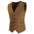 Flash Deal Hassda Waistcoats for Men Mens Business Casual Wedding