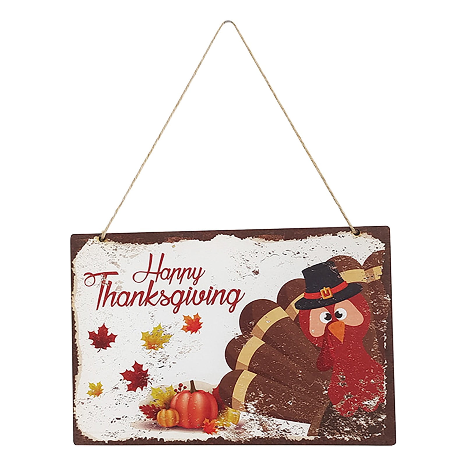 Flash Deals! Alofun Thanksgiving Wooden Ornaments Pumpkin Turkey Wooden