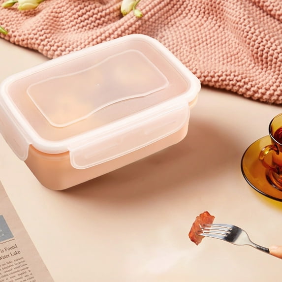 Bento Lunch Box, InsCrazy Mini Refrigerator Storage Box Small Lunch Box Kitchen Bento Box Plastic Storage Box Suitable for Cooked Food Preservation