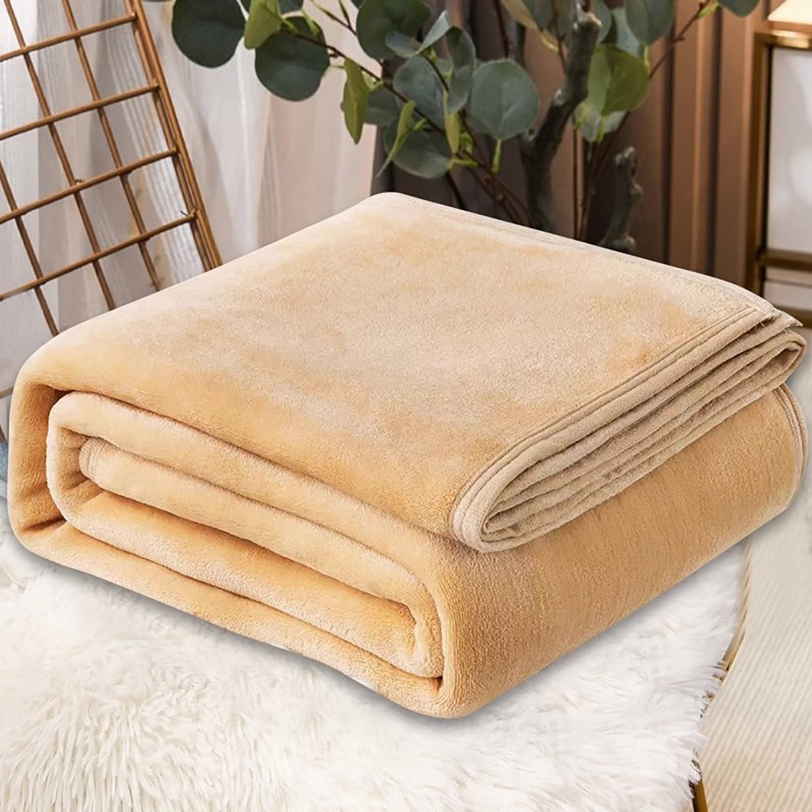 Bare Home Warm Thick Full Queen Microplush Fleece Blanket 300 GSM Gray Walmart