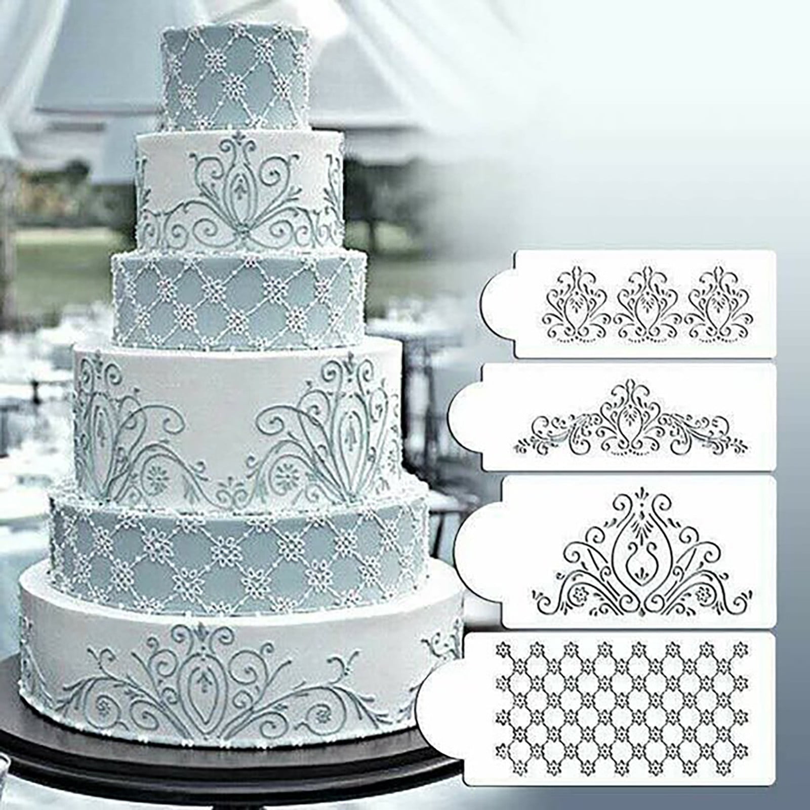 Flash Deals Cake Wedding Cake Flower Spray Cake Flower Hollow Lace Cake ...