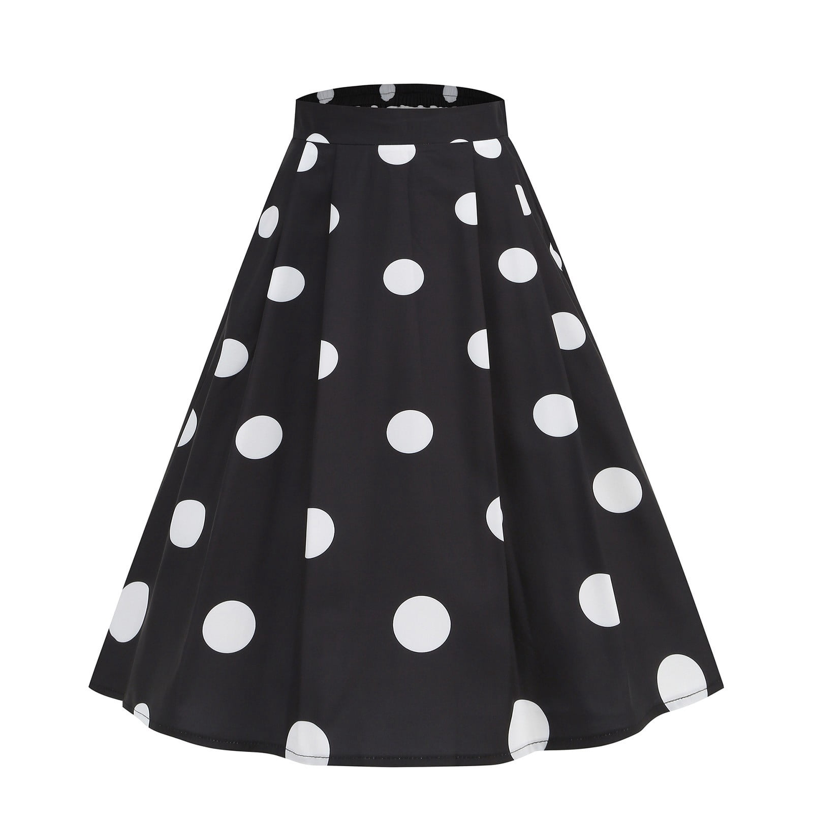 High Waist A- Line Pleated Skirt Casual All-match Retro main image 0