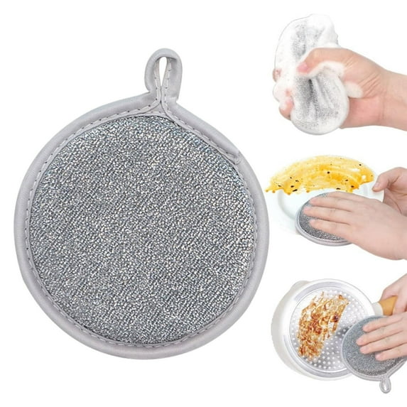 Dish Brush Multipurpose Wire Dishwasher Cloths 2024 New Non Scratch Reusable Steel Wire Dishwasher Cloths Scratch Wire Cleaning Cloths for Kitchen, Kitchen Essentials Clearance Sale