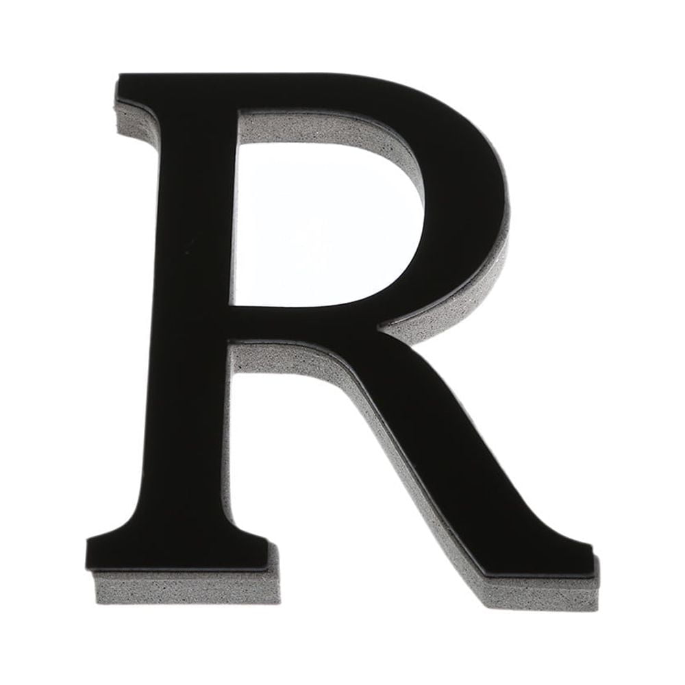 Letter R Mirror Flash Deals! Eguiwyn Acrylic Mirror English Letter R Black 26 Letters ...