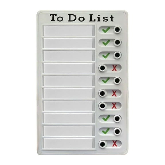Eguiwyn Clearance To Do List Memo Board Detachable Message Board Plastic Checklist Reusable Chore List Slider Personal Calendar Planner
