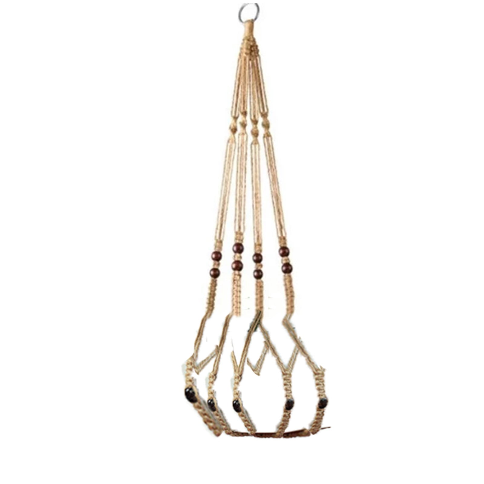 🔥 Flash Deals! Faolaxy Hanging Ornaments Planter Basket with Wood Beads
