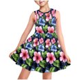 thumbnail image 1 of Gamivast Girls Dresses Size 10-12 Fashion Floral Print Midi Dress Loose Flowy Sleeveless Tank Dress Princess Dresses Vacation Casual Beach Dress 5T Vestidos De Verano Para Niña, 1 of 8
