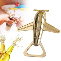 Huayishang Bottle Opener Airplane Airplane Metal Aviation Veteran Opener Air Travel Unique Metal Beer, Kitchen Essentials Clearance Sale Gold