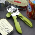 thumbnail image 1 of Huayishang Bottle Opener Multifunctional Stainless Steel Powerful Can Opener Household Lid Opening Tool, Kitchen Essentials Clearance Sale Green, 1 of 5