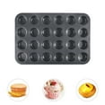 thumbnail image 1 of Huayishang Cake Pop Mold 24 Piece Non Sticky Cups Small Cake Round Mini Mcphenmafen Egg Tart, Kitchen Essentials Clearance Sale Black, 1 of 6