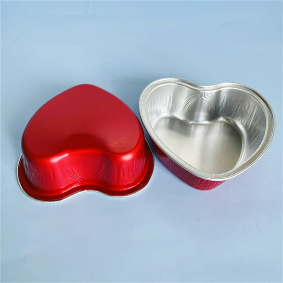 Huayishang Cake Pop Mold Disposable Heart Shaped Cake Pan with Red Bottom Box, Kitchen Essentials Clearance Sale