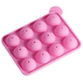 thumbnail image 1 of Huayishang Cake Pop Mold Diy 12-Hole Round Silicone Lollipop Candy Chocolate Mold (Excluding Plastic Sticks) Pink, Kitchen Essentials Clearance Sale Pink, 1 of 1