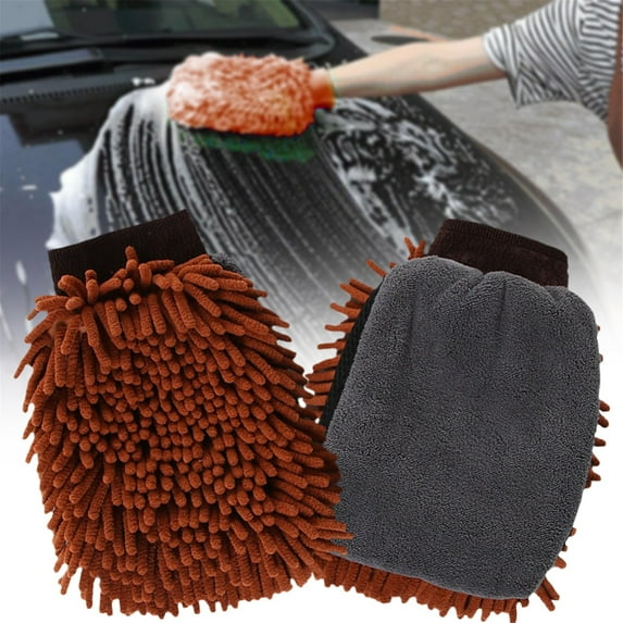 Flash Deals! Huayishang Cleaning Brush, Kitchen Essentials Clearance Sale Car Cleaning Hand 2Pcs Car Wash Kit Microfiber Clean Tire Wheel Brush Sponge Car Interior Cleaning Brush Car Care Detailing