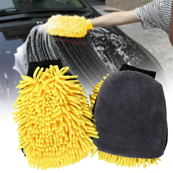 Flash Deals! Huayishang Cleaning Brush, Kitchen Essentials Clearance Sale Car Cleaning Hand 2Pcs Car Wash Kit Microfiber Clean Tire Wheel Brush Sponge Car Interior Cleaning Brush Car Care Detailing
