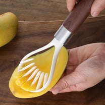 Flash Deals! Huayishang Cooking Utensils Avocado Cutter Multifunctional Avocado Cutter Stainless Steel Avocado Slicer, Kitchen Essentials Clearance Sale Khaki