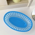 thumbnail image 1 of Huayishang Fruit Tray Colorful Oval Hollow Drain Desktop Storage Vegetable Burger Basket Blue, Kitchen Essentials Clearance Sale Blue, 1 of 7
