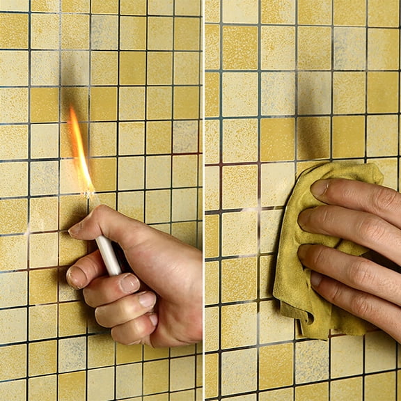 Huayishang Kitchen Cleaning Machine Kitchen Stove Waterproof Mosaic Wall Sticker Orange (Orange), Kitchen Essentials Clearance Sale Orange