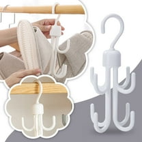 Huayishang Locker Shelf Claw Hook 360 Degrees Rotatable Wardrobe Multifunctional Bag Tie Drying Rack Rack Hook White, Kitchen Essentials Clearance Sale White