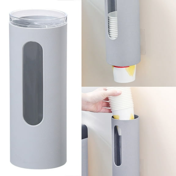 Huayishang Locker Shelf Disposable Cup Rack, Water Dispenser, Paper Cup Rack [Gray], Kitchen Essentials Clearance Sale Grey