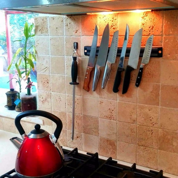 Huayishang Locker Shelf Kitchen Holder Wall Bar Strip Mounted Rack Magnet Display 33Cm Tools & Home Improvement, Kitchen Essentials Clearance Sale Black