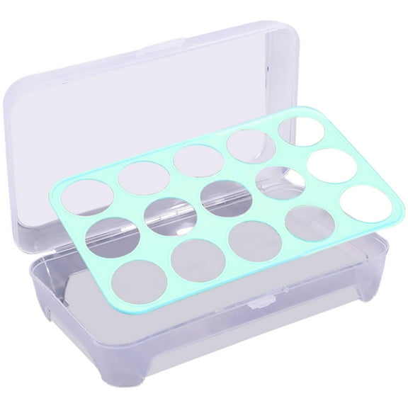 Huayishang Locker Shelf Portable Plastic Container Rack Foldable Refrigerator Fresh-Keeping Storage Box, Kitchen Essentials Clearance Sale Blue
