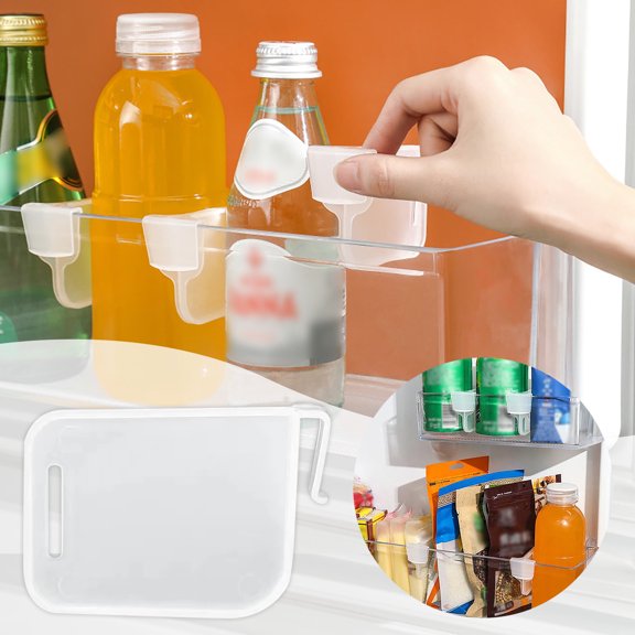 Huayishang Locker Shelf Refrigerator Side Door Partition Board Storage Classification Partition Board Free Combination Partition Board, Kitchen Essentials Clearance Sale Clear
