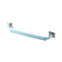 Huayishang Locker Shelf Self Adhesive Towel Rod Towel Bar Stick on Wall Bath Towel Holder Rail Rack Kitchen Bathroom, Kitchen Essentials Clearance Sale Blue