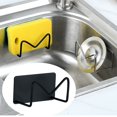 thumbnail image 1 of Huayishang Locker Shelf Steel Non Perforated Sink Sponge Drain Rack Kitchen Dishes, Kitchen Essentials Clearance Sale Black, 1 of 6