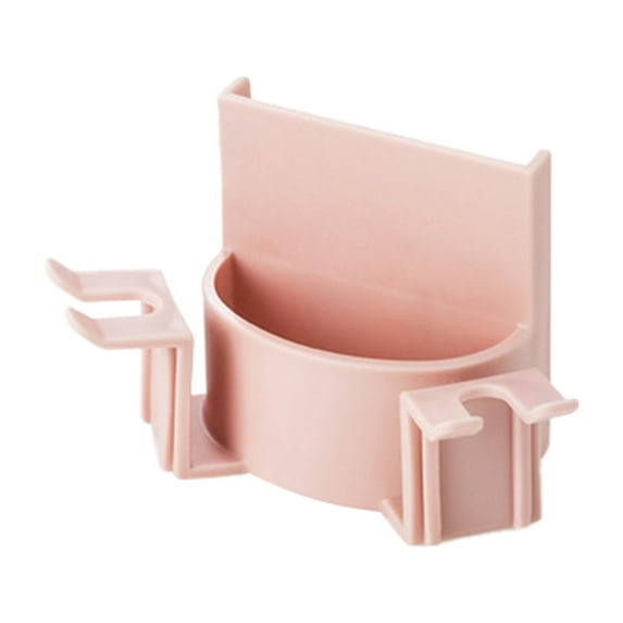 Huayishang Locker Shelf Toothbrush Holder Wall Mounted Toothbrush Stand Suitable for Dormitory Bathroom and Shower Room Can Use 2 Toothbrushes, Kitchen Essentials Clearance Sale Pink