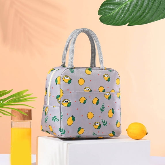 Flash Deals! Huayishang Lunch Box for Women Portable Insulated Lunch Bag Lunch Bag Fast Food Insulated Bag 1Pc Gray, Kitchen Essentials Clearance Sale Grey