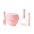 thumbnail image 1 of Huayishang Mixing Bowls Baby Food Supplement Grinding Bowl Manual Food Grinder Baby Food Supplement, Kitchen Essentials Clearance Sale Pink, 1 of 2