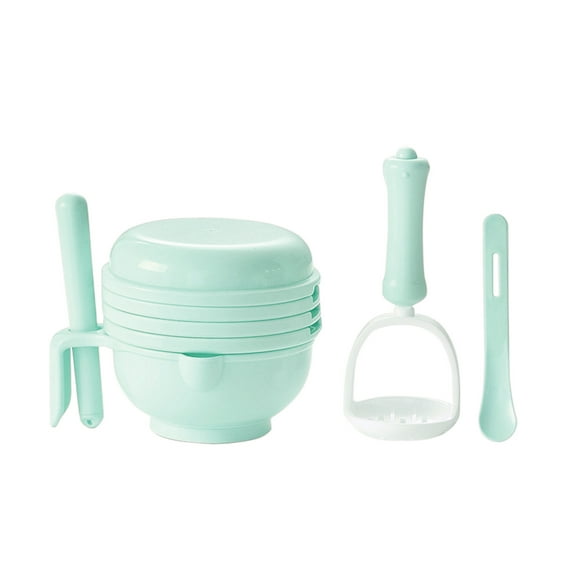 Huayishang Mixing Bowls Food Masher Baby Food Grinding Bowl Tool Set Mint Green, Kitchen Essentials Clearance Sale Mint Green