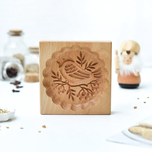 Huayishang Plastic Embossing Mold Pressable Replicable Diy Animal Cookie Mold B/Bird, Kitchen Essentials Clearance Sale