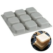 Huayishang Silicone Molds Jsc2613 Diy Silicone Soap Mold Handmade Soap Making Square Mold, Kitchen Essentials Clearance Sale White