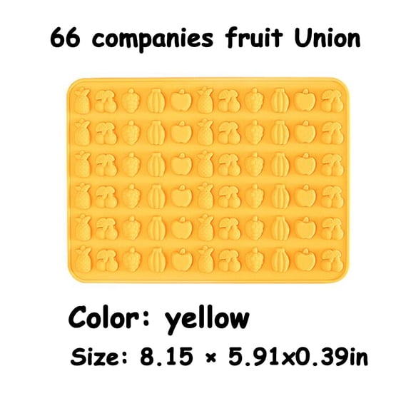 Huayishang Silicone Molds Qq Candy Mold High Temperature Resistant Homemade Gummy Fruit Animal Chocolate Soft Candy Jelly Silicone Mold Fruit Alliance, Kitchen Essentials Clearance Sale