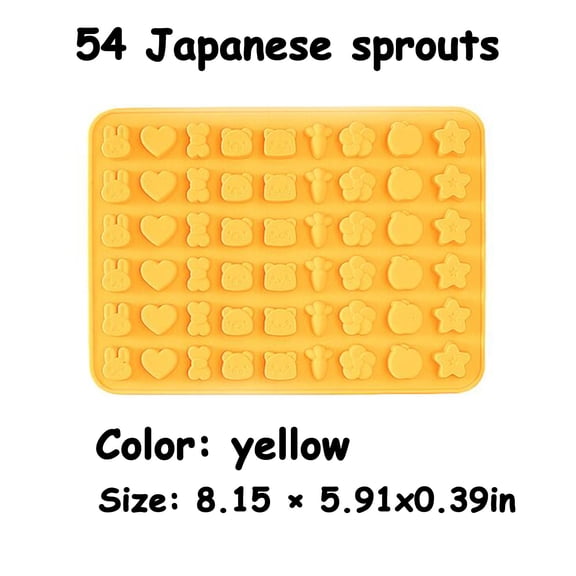 Huayishang Silicone Molds Qq Candy Mold High Temperature Resistant Homemade Gummy Fruit Animal Chocolate Soft Candy Jelly Silicone Mold Japanese Cute, Kitchen Essentials Clearance Sale