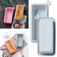 thumbnail image 1 of Huayishang Silicone Molds Silicone Cake Mold Rectangular Toast Tool Box Oven Home Baking Tray Bread Baking Mold Blue, Kitchen Essentials Clearance Sale Blue, 1 of 8