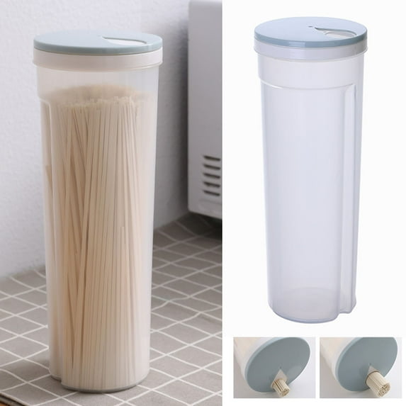 Huayishang Storage Box Airtight Food Storage Cereal Plastic Kitchen Pantry Storage Container, Kitchen Essentials Clearance Sale Blue