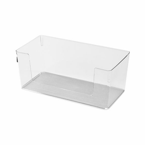 Huayishang Storage Box, Kitchen Essentials Clearance Sale Modern Wide Plastic Open Front Dip Storage Organizer Basket for Kitchen Organization Shelf Cupboard Cabinet and Pantry