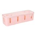 thumbnail image 1 of Huayishang Storage Box New Popular Multifunctional Convenient Home Power Socket Storage Box 1Pc, Kitchen Essentials Clearance Sale Pink, 1 of 4