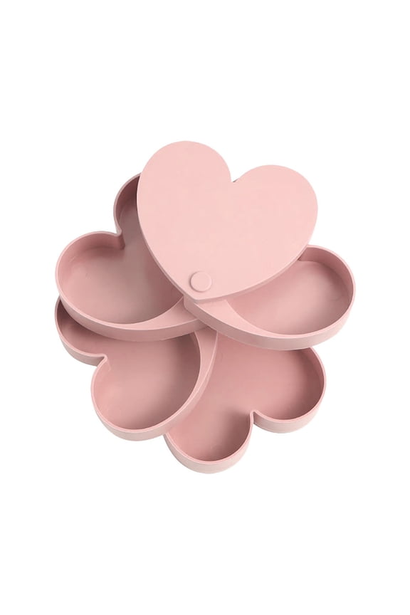 Storage Box Tik Tok Rotating Earrings Jewelry Storage Box Pink, Kitchen Essentials Clearance Sale Pink