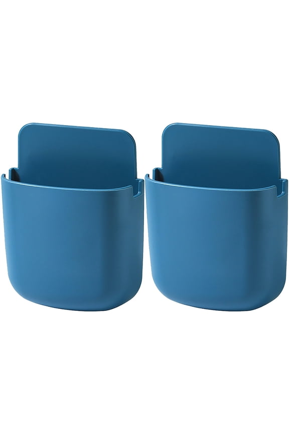 Storage Box Wall-Mounted Storage Box Storage Rack Remote Control Panel Storage Box, Kitchen Essentials Clearance Sale Blue