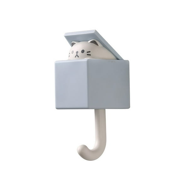 Huayishang Storage Rack Cat Hook Without Punching Gray Cat Hook Without Punching, Kitchen Essentials Clearance Sale Grey