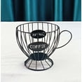 thumbnail image 1 of Huayishang Storage Rack Cup Holder Mug Shape Coffee Pod Holders Storage Organizer for Counter Coffee Bar, Kitchen Essentials Clearance Sale Black, 1 of 2