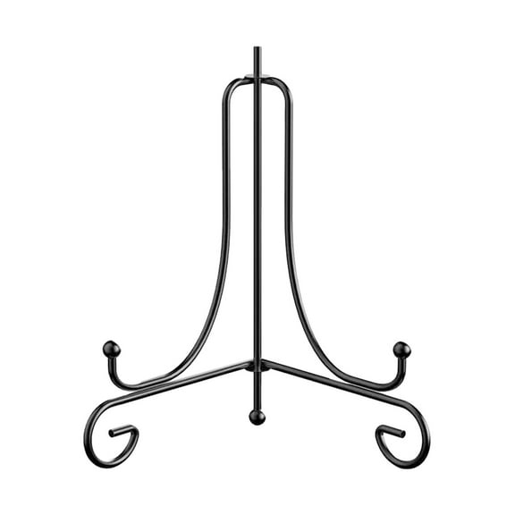 Huayishang Storage Rack Foldable Tripod Iron Bracket European Style Simple Metal Ornaments Bracket, Kitchen Essentials Clearance Sale Black